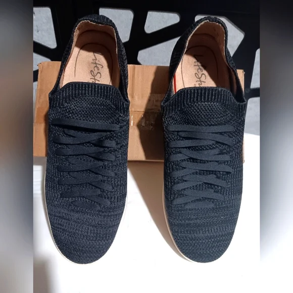 Life Stride Soft System - Women's Esme 2 Slip-on Sneakers - Black Marled - 8.5M - Picture 3 of 9